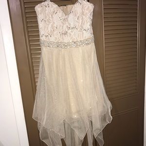Strapless Nude Dress (sparkle)